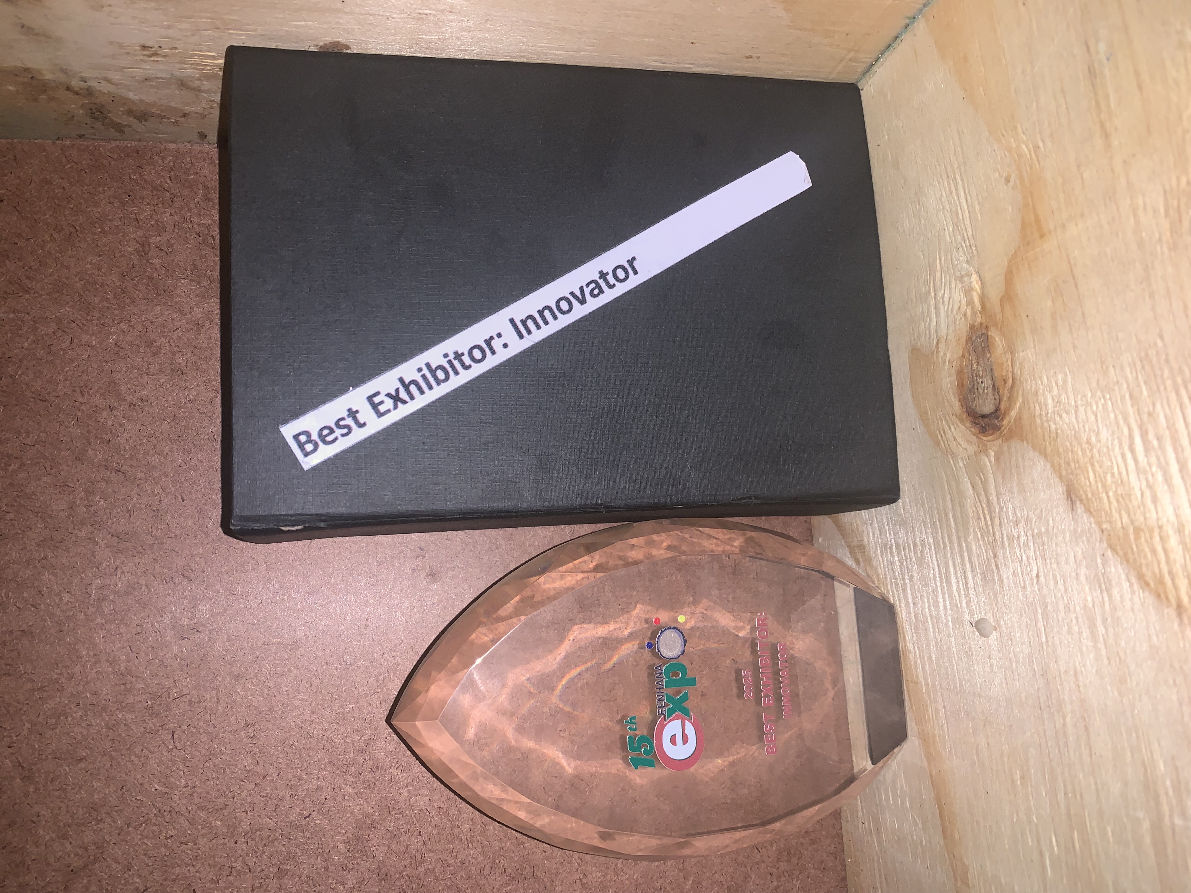 Delighted to receive the best Innovation Award During Eenhana Expo 15th Edition